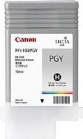 Canon 2214B001 Model PFI-103PGY Photo Gray Pigment 130ml Ink Tank For use with imagePROGRAF iPF5100, imagePROGRAF iPF6100 and imagePROGRAF iPF6200 Large Format Printers, New Genuine Original OEM Canon Brand, UPC 013803085334 (2214-B001 2214B-001 PFI103PGY PFI 103PGY) 