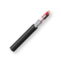 BELDEN2221B59U1000, Model 2221; 26 AWG, 2-Conductor, Audio Cable; Black Color; 26 AWG stranded BC conductors cabled with fillers; Datalene insulation; TC French Braid Shield; Belflex PVC jacket; UPC 612825153641 (BELDEN2221B59U1000 TRANSMISSION CONNECTIVITY SOUND WIRE) 