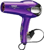 Conair 223CR Cord-Keeper 1875-Watt 2-in-1 Styler Hair Dryer; Tourmaline Ceramic technology, natural ion output helps to fight frizz and bring out natural shine; Ionic technology, smoothes the cuticle layer creating silky, shiny hair; Powerful high-torque motor for fast drying; Uses up to 30% less energy when used on low setting; UPC 074108096487 (223-CR 223 CR) 