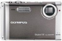 Olympus 225840 model Stylus 730 7.1MP Digital Camera with Digital Image Stabilized 3x Optical Zoom Silver Color, CCD captures enough detail for photo-quality 15 x 20-inch prints, 3.0-inch LCD display; movie mode for VGA-quality videos with sound, Bright Capture technology for low-light photography and image viewing, Stores images on xD Picture Cards; UPC 050332158245 (225-840 225 840 Stylus730 Stylus-730) 