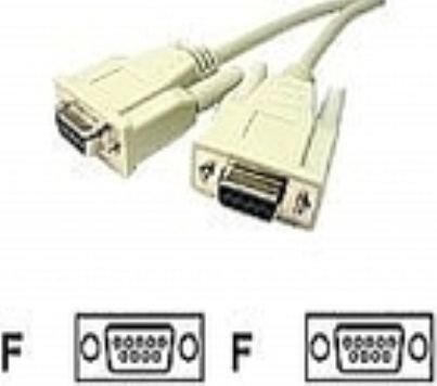 Intermec 226-106-002 Serial Cable (Null Modem, 5-Wire, 9F-9F, RS232) for use with 6400, 5055, 6550 and 6910 Scanners (226106002 226106-002 226-106002)