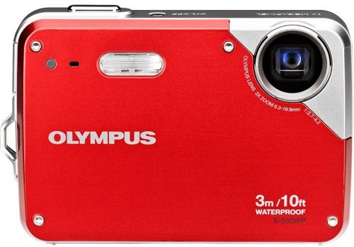 Olympus 227075 Refurbished FE Series X-560WP Waterproof Digital Camera, Red, 10 Megapixels (effective), 1/2.33