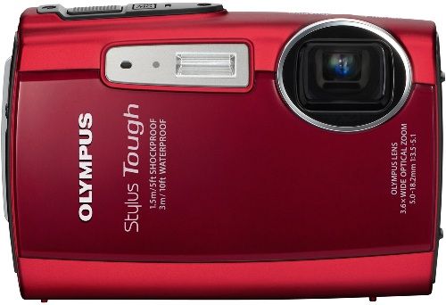 Olympus 227630 Stylis Tough 3000 Digital Camera, Red, 12 Megapixels (effective), 1/2.3