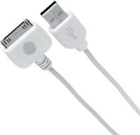 GE General Electric 22786 USB Docking Cable, Provides one male USB plug and one iPod or iPad adapter plug, iPod and iPhone compatible, Sync and charge your iPod or iPhone, 6' lenght cord, UPC 030878227865 (22-786 227-86)  
