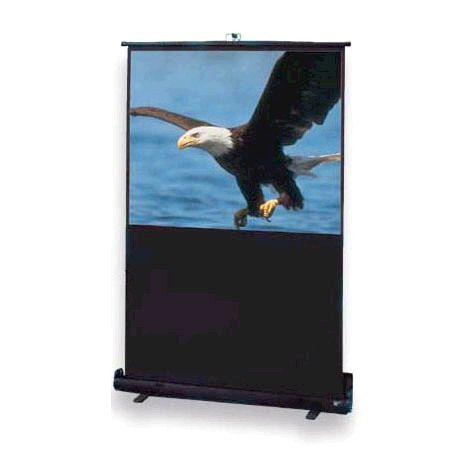 Draper 230116 46-inch Traveller HDTV Projector Screen HDTV Format, 16:9 Aspect, Matte White; Self-contained in an extruded aluminum case; Easy to carry; Durable; Built-in carrying handle; Shoulder carrying strap also included; Telescoping support twist locks to position screen at desired height; UPC 641092146933 (230-116 230 116)