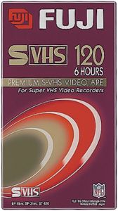 Fuji 23024121 Super VHS Video Pro Tape 6 hrs. (FUJST-120, 2302 4121, 74101661200)
