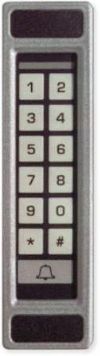 Alpha Communications 232MAL Mullion Mount Keypad, Nat Alum, Field Programmable-Has (3) Aux Outputs, 120 Users, 1-6 Digit Code Input, Separate Electron, Outside Dimensions 1.75"W X 6.50"H X 1.00"D (44mm W x 165mm H x 25mm D) (232-MAL 232 MAL)  