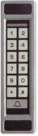 Alpha Communications 232MAL Mullion Mount Keypad, Nat Alum, Field Programmable-Has (3) Aux Outputs, 120 Users, 1-6 Digit Code Input, Separate Electron, Outside Dimensions 1.75