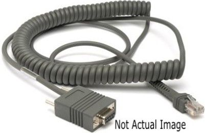 Intermec 236-159-001 Powered Coiled Cable (2 feet lenght, RS232) For use with 700, 2435, 5055, 6400, CK30, CK31, CK60, CV30 and CV60 Mobile Computers (236159001 236159-001 236-159001)