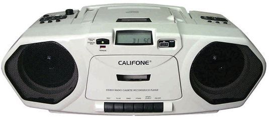 Califone 2385AV-02 Music Maker Boom Box, CD/Cassette Recorder/AM-FM Radio (2385AV02, 2385AV 02)
