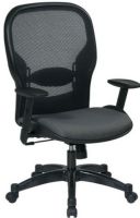 Office Star 2387C Space Collection Professional Air Grid Back Managers Chair with Adjustable Padded Arms, Air grid back with built-in adjustable lumbar support, 2-to-1 synchro tilt control, One touch pneumatic seat height adjustment, Adjustable tilt tension control, 9.5" W x 19" D x 3" T Seat Size, 22.5" W x 25" H Back Size, 19.25" Arms Max Inside (23-87C 23 87C) 