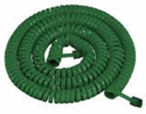 AT&T 24052 Modular Handset Cord in Hunter Green, 25 Feet, Retains shape, Gold Plated Contacts (ATTTUFF-25HG ATTTUFF 25HG ATTTUFF25HG ATT24052 ATT-24052 ATTTUFF25 25)