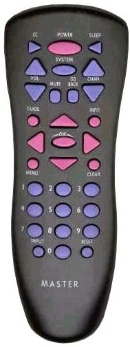 RCA 244889 Master Setup Remote Control, Replaced CRK17TD1 & CRK17TG1, Originally Supplied with models J20420 J20420YX1(J) J20420YX52 J20541 J20542 J25420 J25420TX52 J25420YX1 J27430 J27530 J32430 J32430YX7 J32530 J36435 J36530, can also be used with 60SX1K 60SX2K DVL515SL among others (244 889, 244-889)