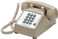 Cortelco 250044-VBA-20F Model 2500 Single Line Desk Telephone with Flash, Ash Color, Fully Modular, 9' Handset Cord, Double-Gong Ringer, Ringer Volume Control, Hearing Aid Compatible, Nationwide Support System, ADA Volume Control Compliant, UPC 048044251231 (250044VBA20F 250044VBA-20F 250044-VBA20F 250044 VBA20F) 