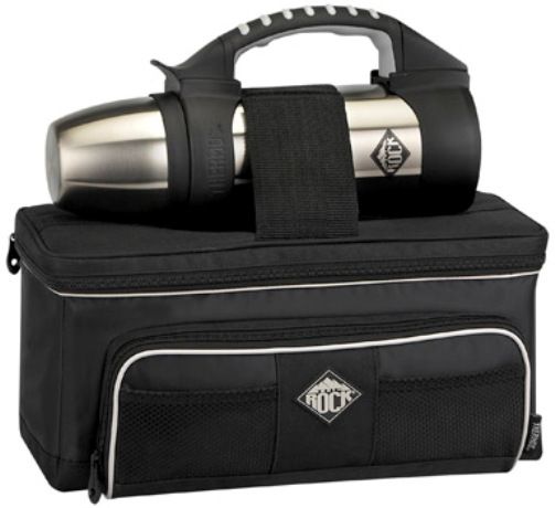 Thermos 2510RCLL2 The Rock Cooler Lunch Lugger Combo, Hearty appetites will appreciate the spacious Lunch Lugger combo, Includes Rock 1.1 quart stainless steel bottle and oversized lunch cooler, Cooler has leakproof liner and additional side storage with zipper (2510-RCLL2 2510RCLL 2510RC)