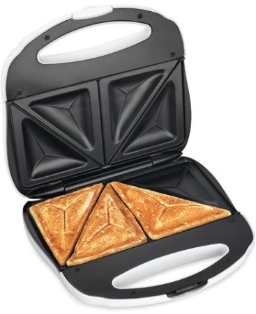 Proctor Silex 25408Y Sandwich Maker, Quick & easy meals, Nonstick, easy-clean grids, Power on/preheat lights, Compact, upright storage, UPC 022333254080 (254-08Y 254 08Y 25408)