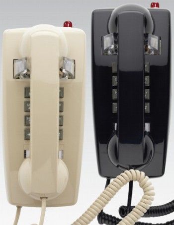 Scitec 25412 Model 2554MW Traditional Wall Set Telephone, Black, Single-gong bell ringer, Compatible with PABX Systems, 3 Step Handset Volume Control, Waiting Light, Heavy Metal Base, HAC-Compatible Handset, ADA-Compliant Volume Control, Handset Coil Cord - 12ft/3.65m, Unit Dimensions 9.0(l) x 4.5(w) x 6.0(h), UPC 719854254124 (25-412 254-12)