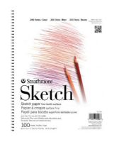 Strathmore 25-511 Series 200 Wire Bound Sketch Pad 11" x 14"; Lightweight sketch paper ideal for on-location sketching and practicing techniques; Use with pencil, charcoal, sketching stick, and pastel; 50 lb; Acid-free; Wirebound, 100 sheets; 11" x 14"; Shipping Weight 2.00 lb; Shipping Dimensions 11.5 x 14.00 x 0.63 in; UPC 012017255113 (STRATHMORE25511 STRATHMORE-25511 200-SERIES-25-511 STRATHMORE/25511 25511 ARTWORK) 