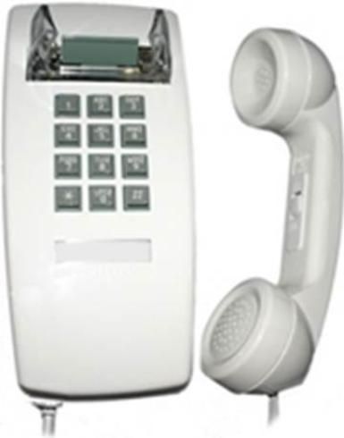 Cortelco 255415-VBA-20M White Single-Line Wall Telephone, Single Line Wall phone with Tone Dail, Single-Gong Ringer, Handset Volume Control Dial on Handset, Ringer Volume Control (255415VBA20M 255415-VBA-20M 255415 VBA 20M)