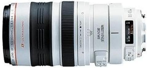 Canon 2577A002 Zoom lens, Zoom Special Functions, Intended For 35mm SLR, digital SLR, 100 mm - 400 mm Focal Length, F/4.5-5.6 Lens Aperture, 4 x Optical Zoom, 0.2 Magnification, Optical Image Stabilizer, 6 ft Min Focus Range, Automatic, manual Focus Adjustment, Manual Zoom Adjustment, 24 degrees Max View Angle, 6.2 degrees Min View Angle, 14 groups / 17 elements Lens Construction (2577A002 2577-A002 2577 A002)