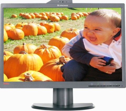 Lenovo 2578HB6 ThinkVision L2251x TFT active matrix LCD display with Microphone, 3.0 megapixel camera, 22