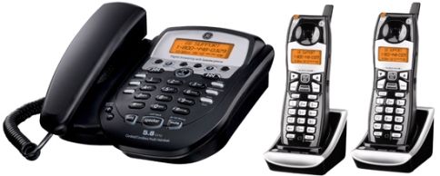 GE 25982EE3 Edge Cordless phone base station, 5.8 GHz Transmission Band, 4 Max Handsets Supported, Dual keypad Dialer Type, Handset, base Dialer Location, Pulse, tone Dialing Modes, 10 names & numbers Phone Directory Capacity, 10 Speed Dial Capacity, 40 names & numbers Caller ID Memory, Digital Answering System Type, 14 min Recording Capacity, LCD display - monochrome, Base Display Location (25982EE3 25982-EE3 25982 EE3)