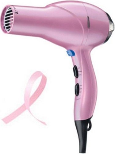 Conair 259BCRMY Power of Pink Infiniti PRO Hair Dryer; 1875 Watt Salon Performance AC Motor Styling Tool; 15% lighter with new AC motor design; AC motor delivers more powerful, fast airflow for styling ease and guarantees up to 3x longer life; Ionic technology to reduce frizz and enhance shine; Ceramic technology safely dries and promotes healthy hair; UPC 074108305558 (259-BCRMY 259B-CRMY 259BC-RMY)