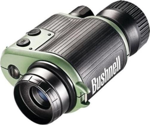 Bushnell 260224 NightWatch 2.0x Night Vision Monocular, 1st Generation Intensifier Tube, 400' Maximum Viewing Range, 2x Magnification, 20 Angle of View, 1050' - 349 m at 1000 m Field-of-View at 1000 Yds, 5.0' 1.5 m Minimum Focus Distance, 24mm Diameter objective Lens System, Rubber armored, Tripod mount, Built in IR illuminator, UPC 029757263049 (260224 260-224 260 224)