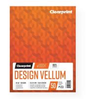 Clearprint 26321520911 1000H Design Vellum 8.5" x 11"; 100% cotton sheet that is made transparent without the use of solvents, it features a smooth, transparent, and uniform surface; Pen and pencil lines come out sharp and clean with no feathery edges and no ghosting; Compatible with a wide range of fine art media; 50lb (60 gsm); 50 sheets; Shipping Weight 0.73 lb; UPC 720362353209 (CLEARPRINT26321520911 CLEARPRINT-26321520911 CLEARPRINT/26321520911 TRACING DRAWING) 