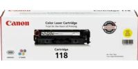 Canon 2659B001 model CRG-118Y Laser Toner Cartridge 118, Yellow, New Genuine Original OEM Canon, For use with ImageCLASS MF8350Cdn Color Laser Multifunction Printers and LBP7660Cdn Color Laser Printers, UPC 013803113655 (2659B001 2659-B001 2659 B001 CRG118Y CRG 118Y CRG-118Y CRG118 CRG-118 CRG 118) 