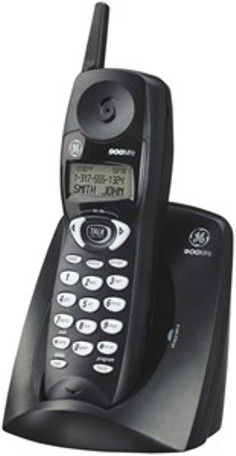General Electric 26943GE2 Cordless Phone With Caller Id/Call Waiting, 900MHz  - Black, Call-Waiting Caller ID with 20 name and number memory, Handset volume control, Backlit LCD for easy reading under all lighting conditions, Memory Dialing, Pause, Tone/Pulse Switchable Dialing, Flash Function (26943GE2 26943-GE2 GE26943GE2 GE-26943GE1)