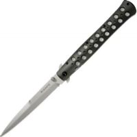 Cold Steel 26ASTX Ti-Lite Folding Knife, 6" Blade Length, 4 mm Blade Thickness, 13" Overall Length Japanese AUS 8A Stainless with Bead Blast Finish, 7075 Aluminum Handle, Stainless Pocket/Belt Clip, Weight 9 oz., UPC 705442007333 (26-ASTX 26 ASTX) 