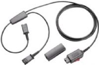 Plantronics 27019-03 Y-Adapter Trainer, Y-Connector allows two headsets to be connected to a single headset adapter, allowing trainers and supervisors to monitor agents calls, UPC 017229003354 (2701903 27019 03 2701-903 270-1903) 