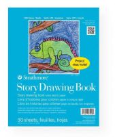 Strathmore 27-408-1 Series 100 Wire Bound Story Drawing Book 8.5" x 11"; Create your own picture book!; Bottom one-third of each page is ruled for writing; Wire bound, 8.5" x 11, 30-sheet book; Shipping Weight 0.58 lb; Shipping Dimensions 11.00 x 8.5 x 0.31 in; UPC 012017274084 (STRATHMORE274081 STRATHMORE-274081 100-SERIES-27-408-1 STRATHMORE/274081 274081 ARTWORK DRAWING) 