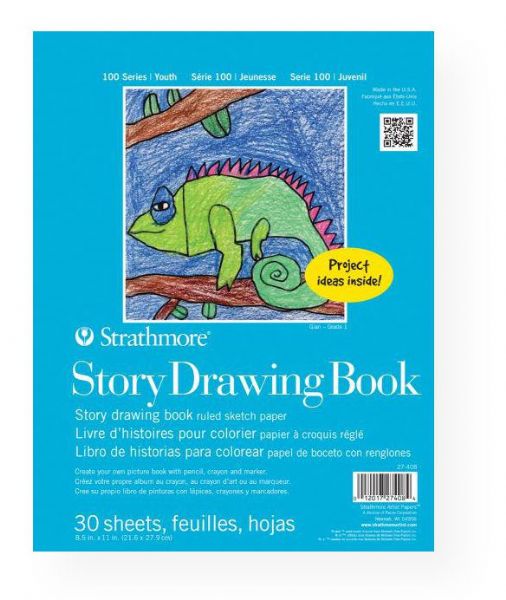 Strathmore 27-408-1 Series 100 Wire Bound Story Drawing Book 8.5