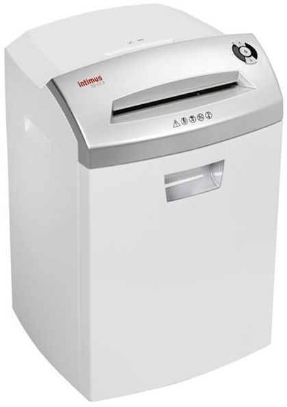 Intimus Pro 32CC3 Shredder; for home or small offices; Auto On/Off and reverse; Accepts staples, paper clips, credit cards and CDs/DVDs; 110 V Electrical; 9 1/2
