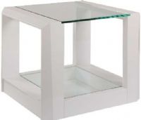 Bassett Mirror 2745-200EC Model 2745-200EC Cristobal Rectangle End Table, Size 24" X 28" X 24H, Weight 82 pounds (2745-200EC 2745200-EC 2745200 EC 2745200EC) 
