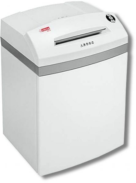 Intimus 278151 Model 45CC3 High Security Paper Shredder, 3/P-4 Security Level; Low noise level; Integrated auto reverse function for easy removal of paper jams; Illuminated indicators for stand-by, basket full, door open and paper jam; Sealed dust-free design with robust wooden cabinet; Mounted on rollers for flexible use; Dimensions 26