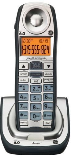 GE General Electric 27918GE1 Cordless DECT 6.0 Big Button Accessory Phone with Caller ID, Works with the 27907 Series, Call Waiting, Backlit LCD, WiFi Friendly, Melody Ringtones, Desk or Wall Mountable, Handset Speakerphone, Message Indicator, Handset Volume Control, Hearing Aid Compatible, Line in Use Indicator, VIP Ringtones, UPC 044319703139 (27918-GE1 27918 GE1)