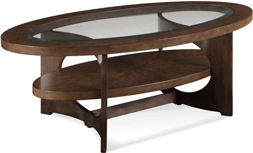 Bassett Mirror 2795-140EC Model 2795-140 Alford Oval Cocktail Table, Size 48