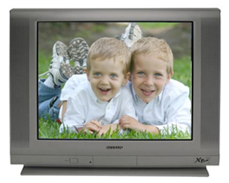Sharp 27F640 27" X Flat CRT TV, Sound MTS Stereo with Second Audio Program, Silver (27-F640, 27F-640, 27F64, 27 F640)