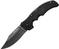Cold Steel 27TLC Recon 1 Clip Point Plain Edge Folding Knife, 4" Blade Length, 3.5 mm Blade Thickness, 9 3/8" Overall Length, Japanese AUS 8A Stainless with Tuff-Ex Coating Steel, 5 3/8" G-10 Handle, Ambidextrous Pocket/Belt Clip, Weight 5.3 oz., UPC 705442008392 (27-TLC 27 TLC) 