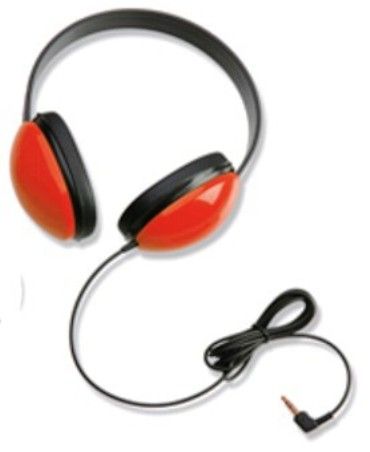 Califone 2800-RD Listening First Stereo Headphones, Red; Specifically sized for young students; Adjustable headband comfortable for extended wear; Ideal for beginning computer classes and story-time uses; Permanently attached with reinforced strain connection resists accidental pull out; Replaceable leatherette ear cushions; UPC 610356565001 (2800RD 2800 RD 2800R)