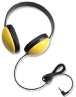 Califone 2800-YL Listening First Stereo Headphones, Yellow; Specifically sized for young students; Adjustable headband comfortable for extended wear; Ideal for beginning computer classes and story-time uses; Permanently attached with reinforced “strain” connection resists accidental pull out; UPC 610356565001 (2800YL 2800 YL 2800Y 2800) 