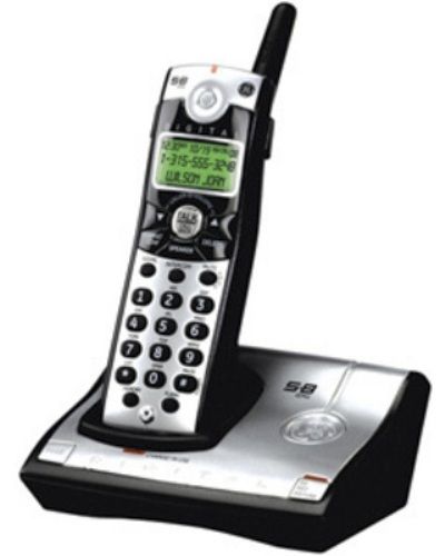 General Electric 28021EE1 5.8 GHz Cordless Phone With Caller ID - Black/Silver (28021EE1, 28021-EE1, GE28021EE1, GE-28021EE1)