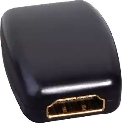 Vanco 280328 HDMI In-Line Coupler, Black Color; Use To Join Two HDMI Cables; Delivers Clean, Uncompressed Digital Signals For Longer Length Connections; Supports High Definition Resolution 1080p; Type Connector Coupler; Number Of Connectors 2; Connector Details 1 X 19-Pin HDMI Female; Dimension 1.2