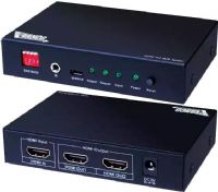 Vanco 280702 HDMI 1 X 2 Splitter With IR Control, Black Color; Allows 1 HDMI Source To Be Displayed On Up To 2 HDMI Displays; This Equipment Has The EDID Management That Supports The Default HDMI EDID Options Or Has The Ability To Copy The EDID Of Any Screen Connected To The Source For Any "Handshake"; Supports 4K2K High Definition Resolution; Dimensions 4.4” X 8” X 3”; Shipping Weight 1.2 Lbs; UPC 741835091664 (VANCO280702 VANCO-280702 280702) 
