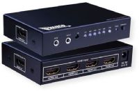 Vanco 280710 HDMI 5×1 4K2K Switch; Black; Allows 5 sources to be switched and distributed to a single display; Features “Smart Switching Technology” that will automatically switch to any HDMI signal that is connected or turned on, automatically switches to the next HDMI source signal that is active if turning off current HDMI input; UPC 741835009174 (280710 280-710 280710SWITCH 280710-SWITCH 280710VANCO 280710-VANCO) 