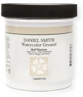Daniel Smith 284055003 Watercolor Ground 16 oz Buff Titanium; Consider preparing paper, board or canvas with tinted watercolor ground; A neutral or tinted-base color is a terrific way to set the mood and atmosphere of your artwork; Turn almost any surface into a toned ground for watercolor painting, as well as collage, pastels, pencils and mixed media work; UPC 743162030897 (284055003 WATERCOLOR-284055003 TITANIUM-284055003 BUFF-284055003 DANIELSMITH284055003 DANIELSMITH-284055003) 