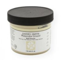 Daniel Smith 284055005 Watercolor Ground 4 oz Buff Titanium; Consider preparing paper, board or canvas with tinted watercolor ground; A neutral or tinted-base color is a terrific way to set the mood and atmosphere of your artwork!; Turn almost any surface into a toned ground for watercolor painting, as well as collage, pastels, pencils and mixed media work; You can also lift and scrub without damaging the painting surface (DANIELSMITH284055005 DANIELSMITH-284055005 ARTWORK) 